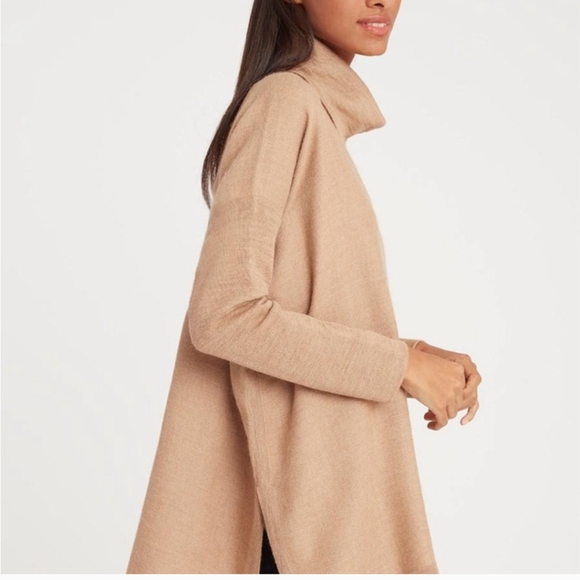 Cuyana Baby Alpaca Oversized Turtleneck Cowl Neck Sweater Size M/L - Picture 2 of 6